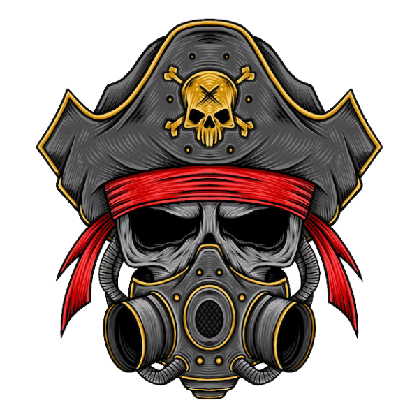 Gas Mask / Skull Pirate